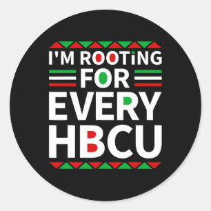 Hbcu Black History Pride Historische Schwarze Uni Runder Aufkleber