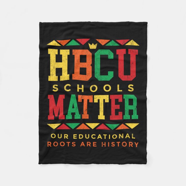 Hbcu Black Uni School Probleme Afrika Amerika Fleecedecke (Vorderseite)