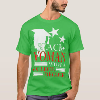 HBCU Black Woman mit Uni Degree Funny gift T-Shirt