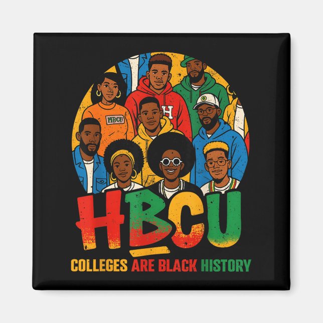 Hbcu Colleges Are Black History African American M Magnet (Vorne)