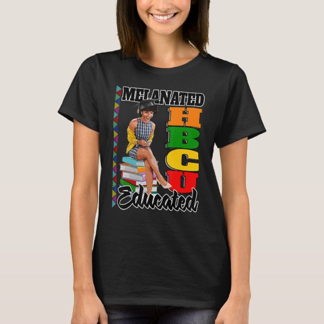 HBCU Grad Shirts Frauen Historisch schwarze Uni (Vorderseite)