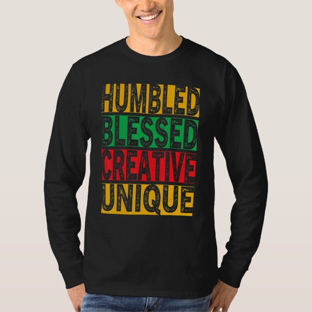 Hbcu Humbled gesegnet Creative Unique Cool Hbcu Ap T-Shirt (Vorderseite)