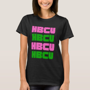 HBCU Rosa und grüne, historisch schwarze Uni Uni T-Shirt