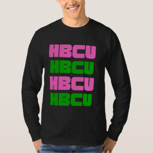 HBCU Rosa und grüne, historisch schwarze Uni Uni T-Shirt