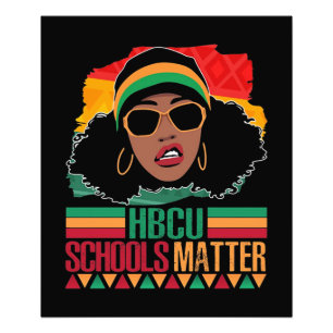 HBCU Schulen Materie Vintag Fotodruck