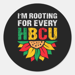 Hbcu Schwarze Geschichte Monat bin ich für jeden H Runder Aufkleber