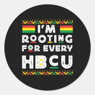 Hbcu Schwarze Geschichte Monat bin ich für jeden H Runder Aufkleber