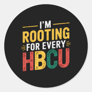 Hbcu Schwarze Geschichte Monat bin ich für jeden H Runder Aufkleber