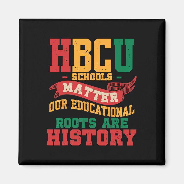 HBCU Schwarze Hochschule Schulprobleme Afroamerika Magnet (Vorne)
