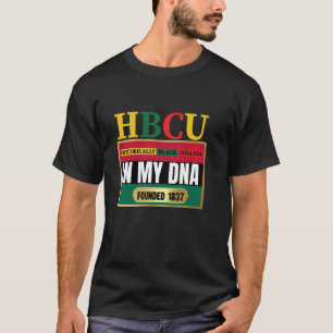 HBCU, Souvenir, Akademisches Rot, Schwarz und Grün T-Shirt