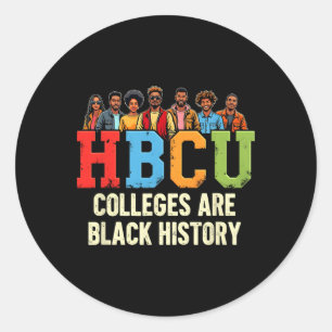 Hbcu Unis sind Black History African American J Runder Aufkleber