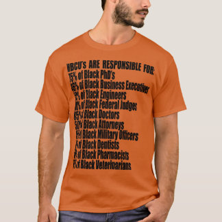 HBCUs sind für die Alumstatistik Black verantwortl T-Shirt