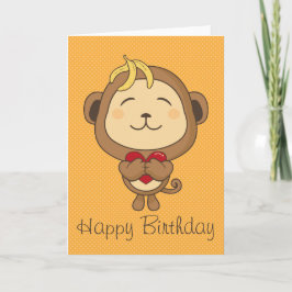 HBD-Affenkarte Feiertagskarte