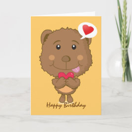HBD-Bärenkarte Feiertagskarte
