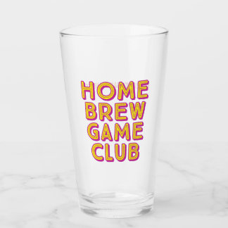 HBGC Pint Glass - Gelb / Lila Logo Glas