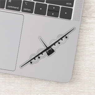 HC-130J Spooky Front View Silhouette Aufkleber