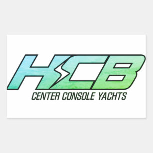 HCB Consule Centers Yachten Rechteckiger Aufkleber