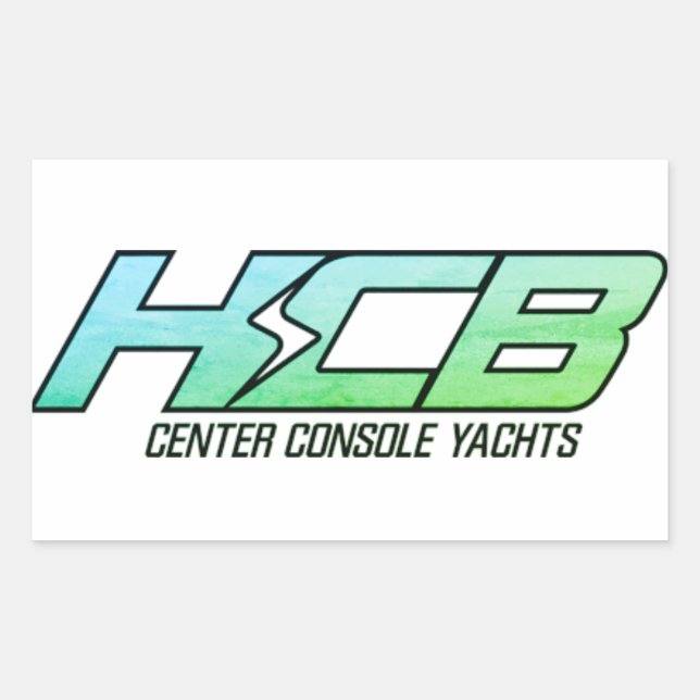 HCB Consule Centers Yachten Rechteckiger Aufkleber (Vorderseite)