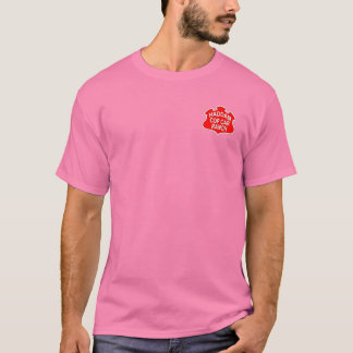 HCCR frilly rosa T - Shirt mit rotem Logo