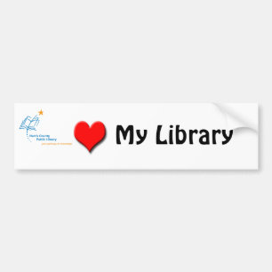 HCPL Bibliotheks-Liebe Autoaufkleber