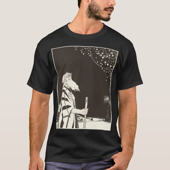 Hd. Abraham von Ephraim Moses Lilien (Enhanced T-Shirt (Vorderseite)