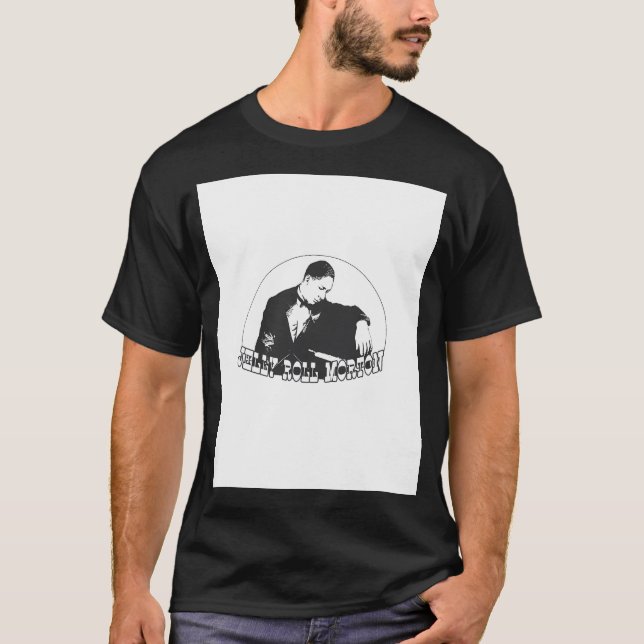 Hd. Jelly Roll Morton der Erfinder von Jazz. Hoch T-Shirt (Vorderseite)