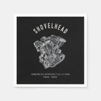HD Motorrad Vtwin Shovelhead Motor Zeichnend Fahrr