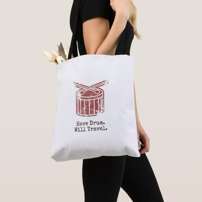 HD. WT Tote Bag - Weiß mit schwarzer Hand (Von Nahem)