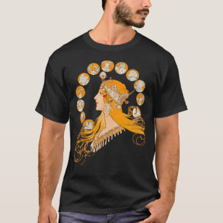 Hd. Zodiac von Alphonse Mucha (Zodiac-Zeichen) T-Shirt