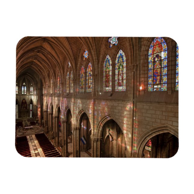 HDR-Bild der Basilika innen, Quito, Ecuador Magnet (Horizontal)
