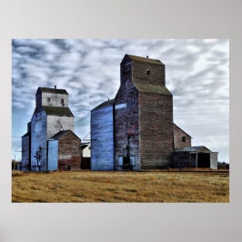 HDR Herbstprairie-Sentinels Plakatdruck Poster