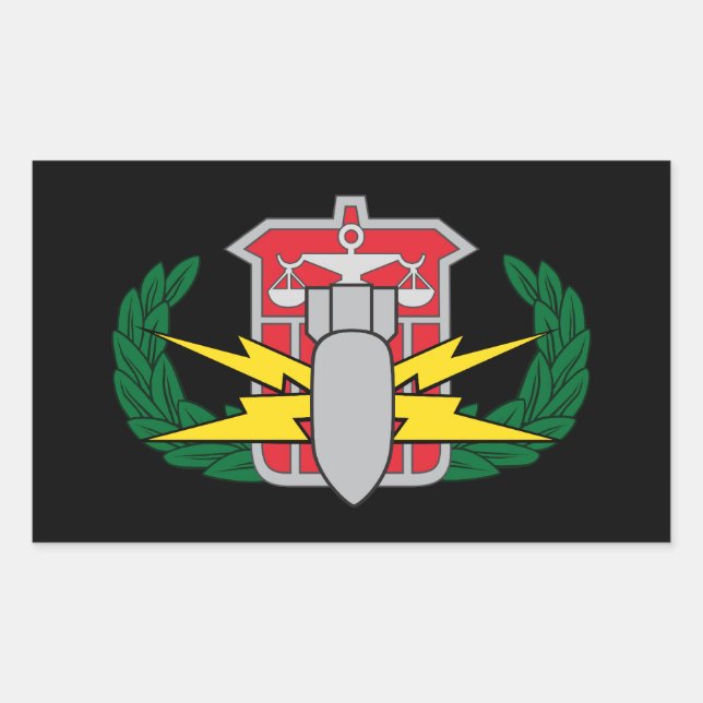 HDS-Abzeichen Rechteckiger Aufkleber (Vorderseite)