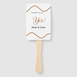 He asked she said yes engagement simple minimal  fächer