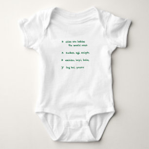 HE BABY! onesy Baby Strampler