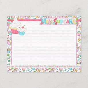 He Cupcake Living the Sweet Life Rezept Postcard Postkarte