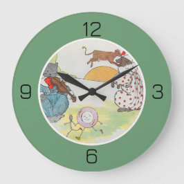 He Diddle Diddle Birthday Party Collection Große Wanduhr