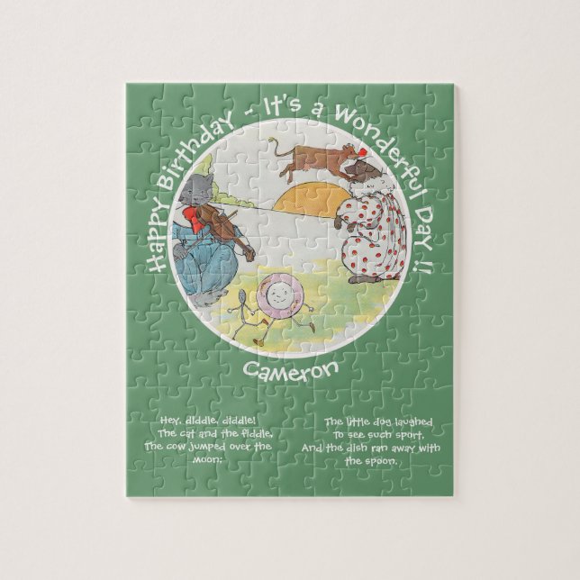 He Diddle Diddle Birthday Party Collection Puzzle (Vertikal)