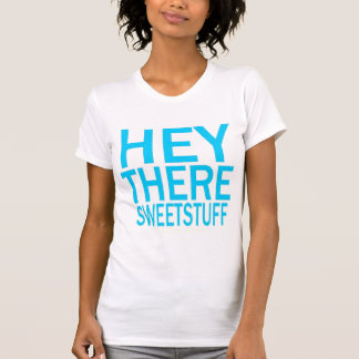 "He dort süßes Material" V-Hals T-Shirt