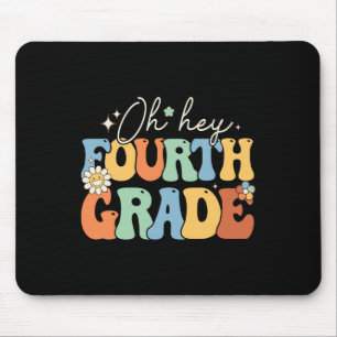 He Fourth Grade Groovy 4th Grade Teacher Back Mousepad