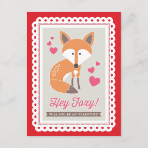 He Foxy! durch Origami druckt Feiertagspostkarte