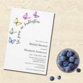 He Gives Me Butterflies Bridal Shower Einladung