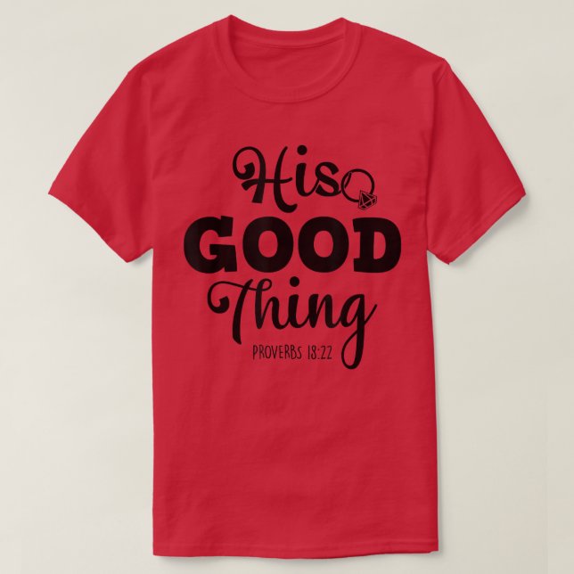 He Good Ding Christlichen Couple Husband & Ehefrau T-Shirt (Design vorne)