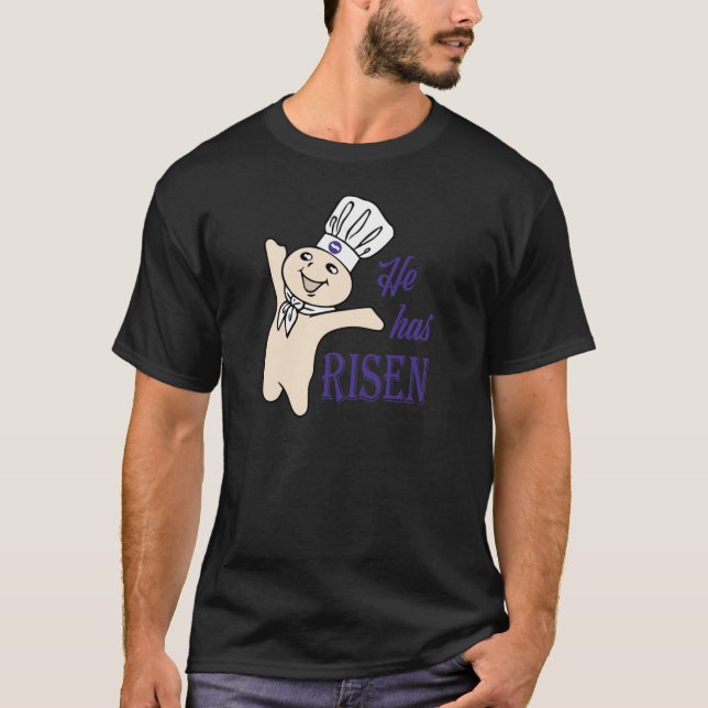 He Hes Risen Doughboy Pillsbury Purple334 T-Shirt (Vorderseite)