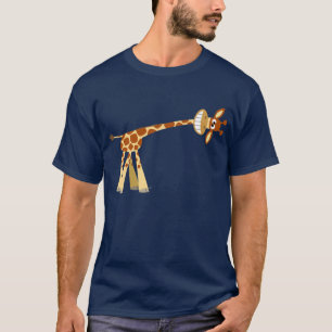 He hier He!! Niedlicher Cartoon Giraffe Herren T - T-Shirt