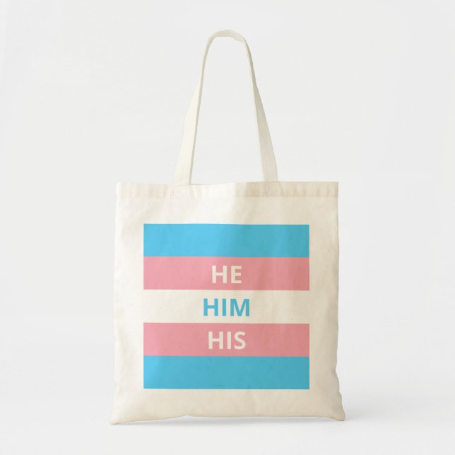 He/Him/His Tragetasche (Vorne)