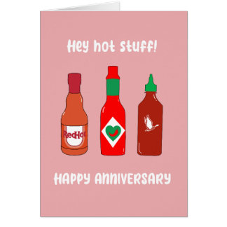 He Hot Sauce Anniversary Card