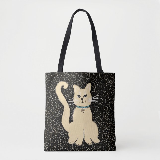 He hübsche Kitty-Designer-Tasche durch Julie (Vorderseite)