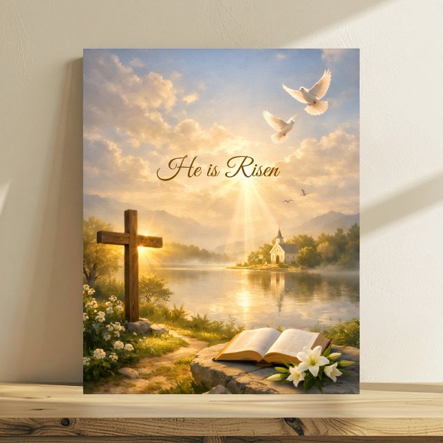 He Is Risen Christian Easter  Poster (Von Creator hochgeladen)
