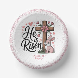 He Is Risen Cute Easter Pappteller