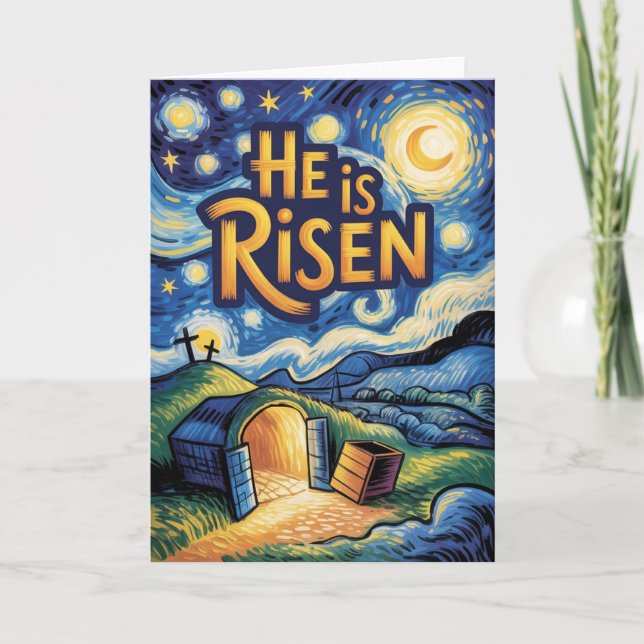 “He is Risen Easter Bulk Church Congregation Karte (Vorderseite)